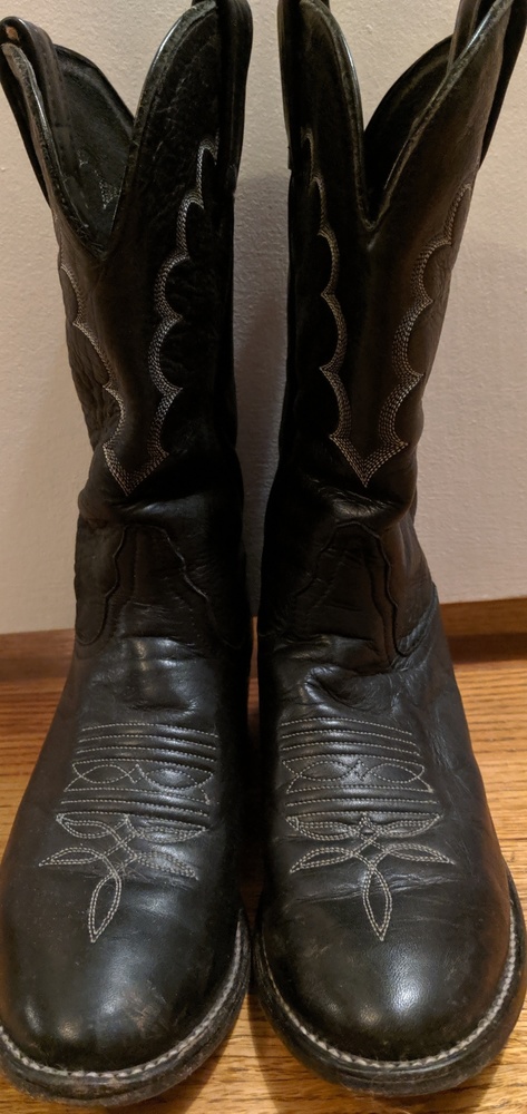 Black Tony Lama Boots- Vintage, size 5.5 Womens